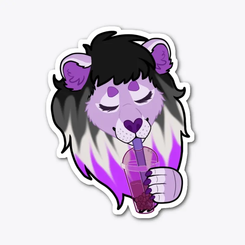 Bubble Tea Pride Lion (Asexual)